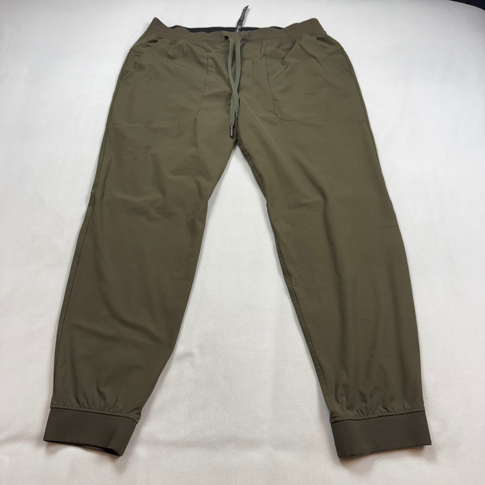 Lululemon ABC Jogger Warpstreme Pants Olive Green Mens XXL M5ASBS